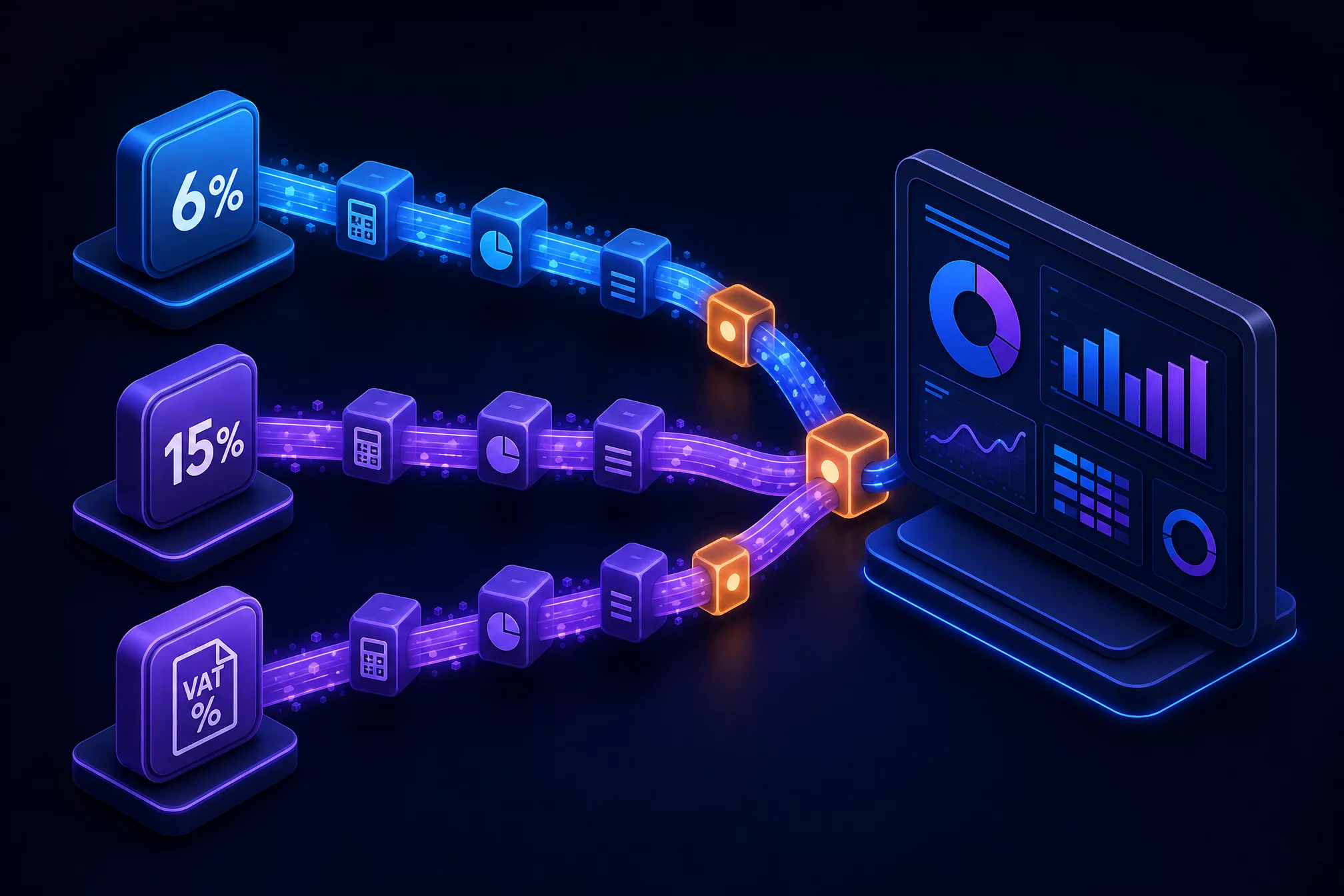 UI ChatGPT с диалогом расчёта налоговой нагрузки и таблицей сравнения режимов