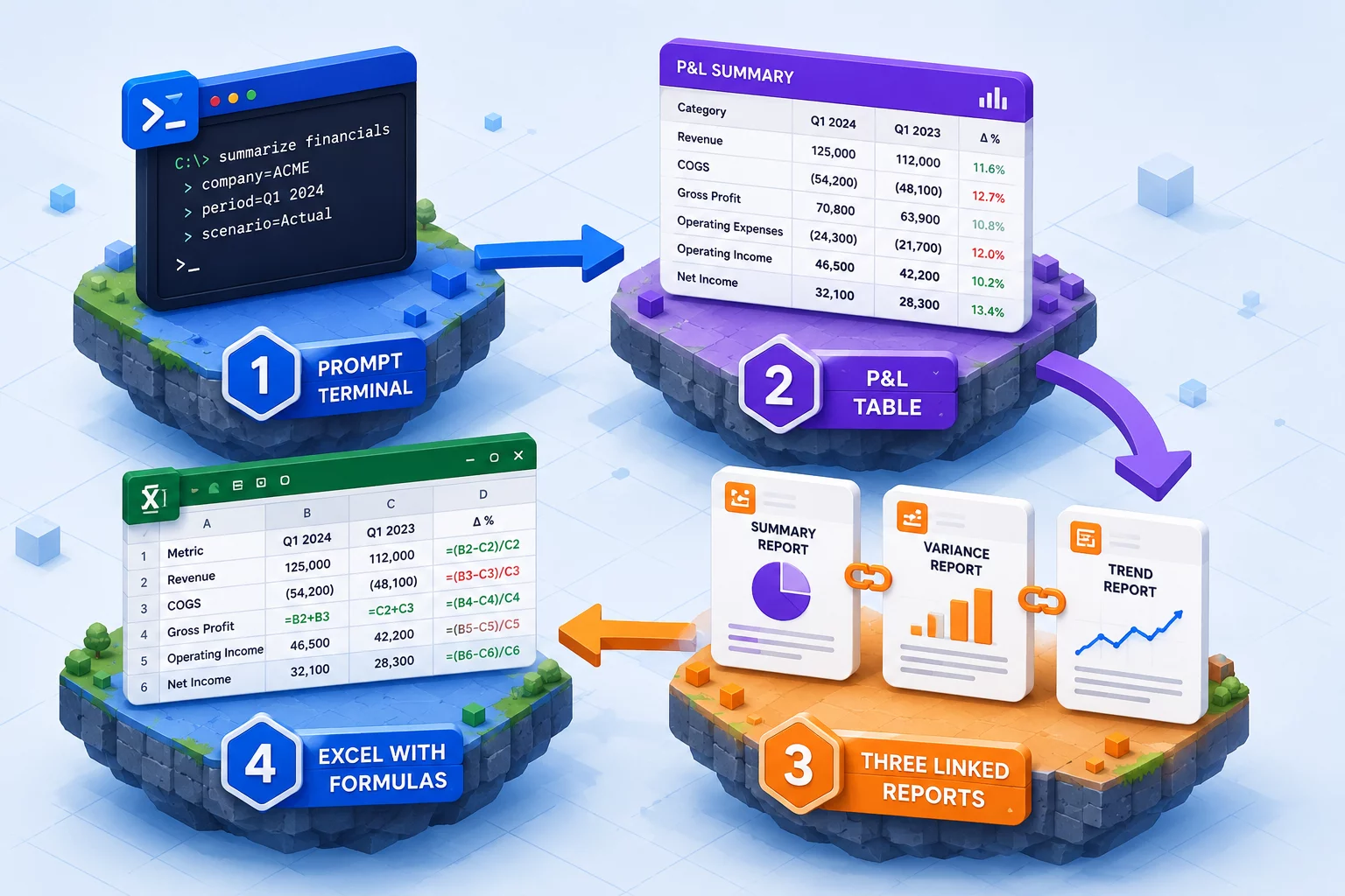 Пошаговая схема сборки финансовой модели с ChatGPT за 10 минут